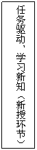 文本框: 任务驱动,学习新知(新授环节)