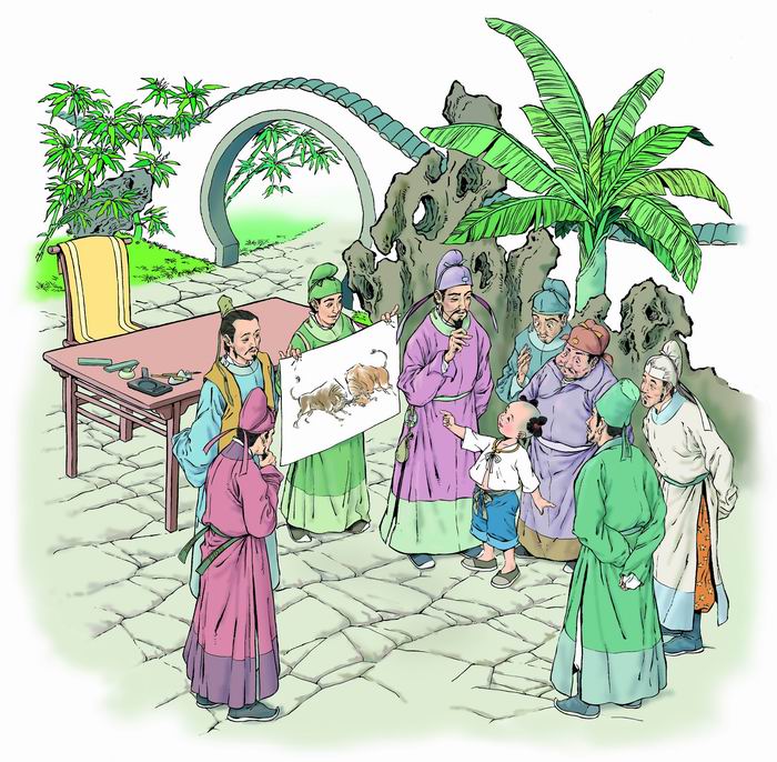 新疆农二师三建中学小学二年级语文下册21课《画家和牧童》