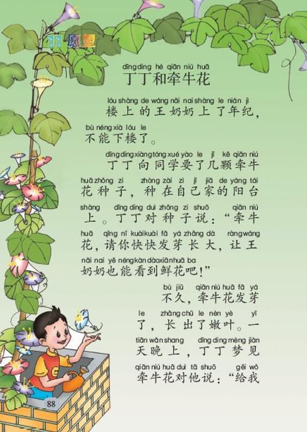 《丁丁和牵牛花》教案（2）
