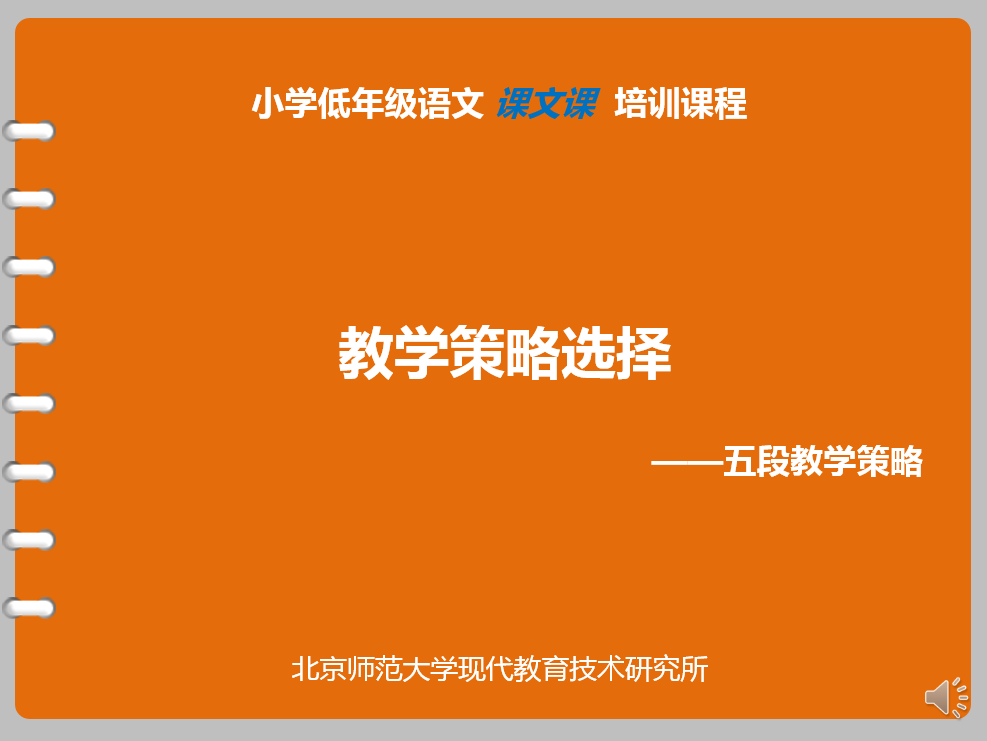 [ 教学策略选择 ]